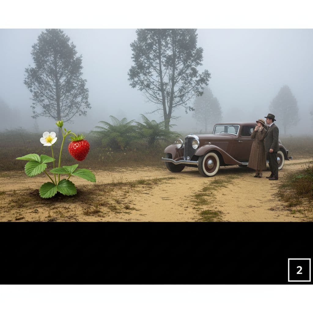 AI generated: photo realistic, unterhalb des generierten Bildes ein 10 %  breiter vollständig schwarzer Balken, in...