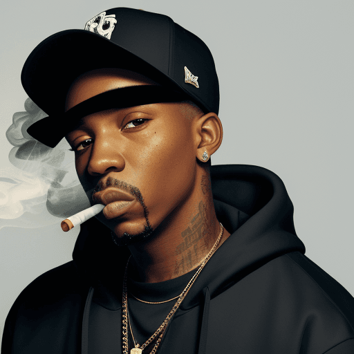 AI generated: Image of Pop smoke the rapper
