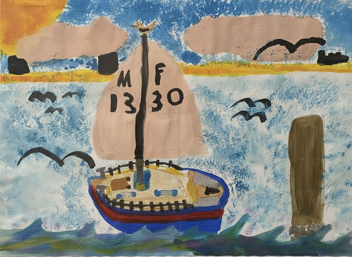 AI generated: turn this into professional acyllic painting respecting the composition of the original. 