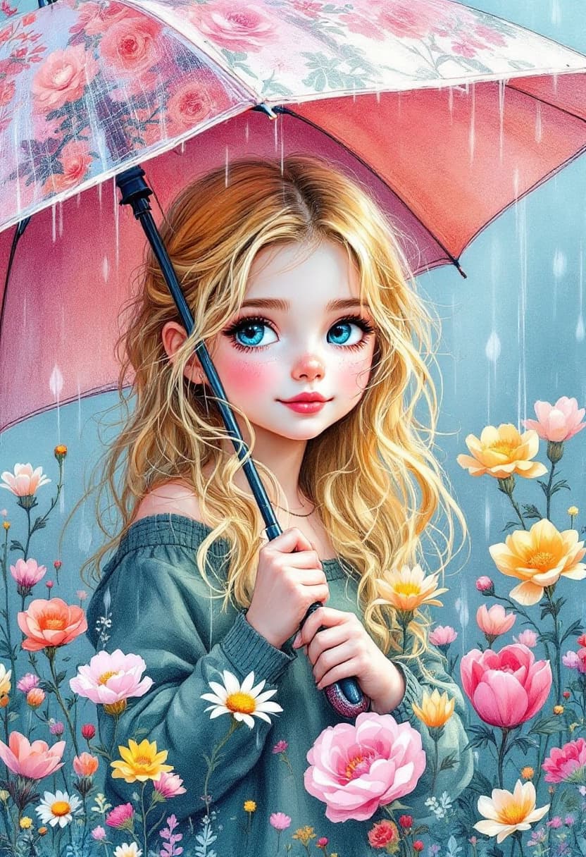 AI generated: Sketch, Beautiful Colored Pencil Line Art, Beautiful Curves, Brush Technique, Artistic, Beautiful, 5...