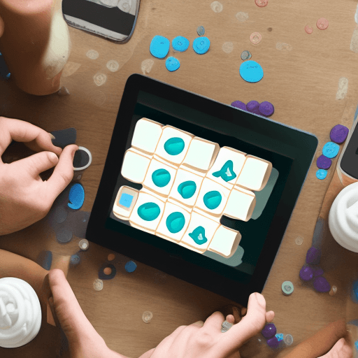 AI generated: boggle game mobile app design