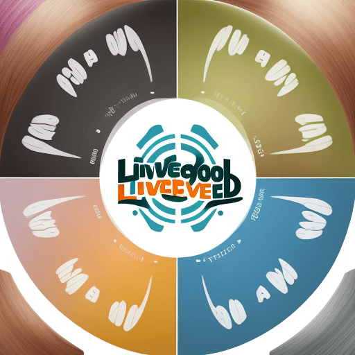 AI generated: "Using the attached LIVEGOOD logo colors, please create a series of photo-realistic images that capt...
