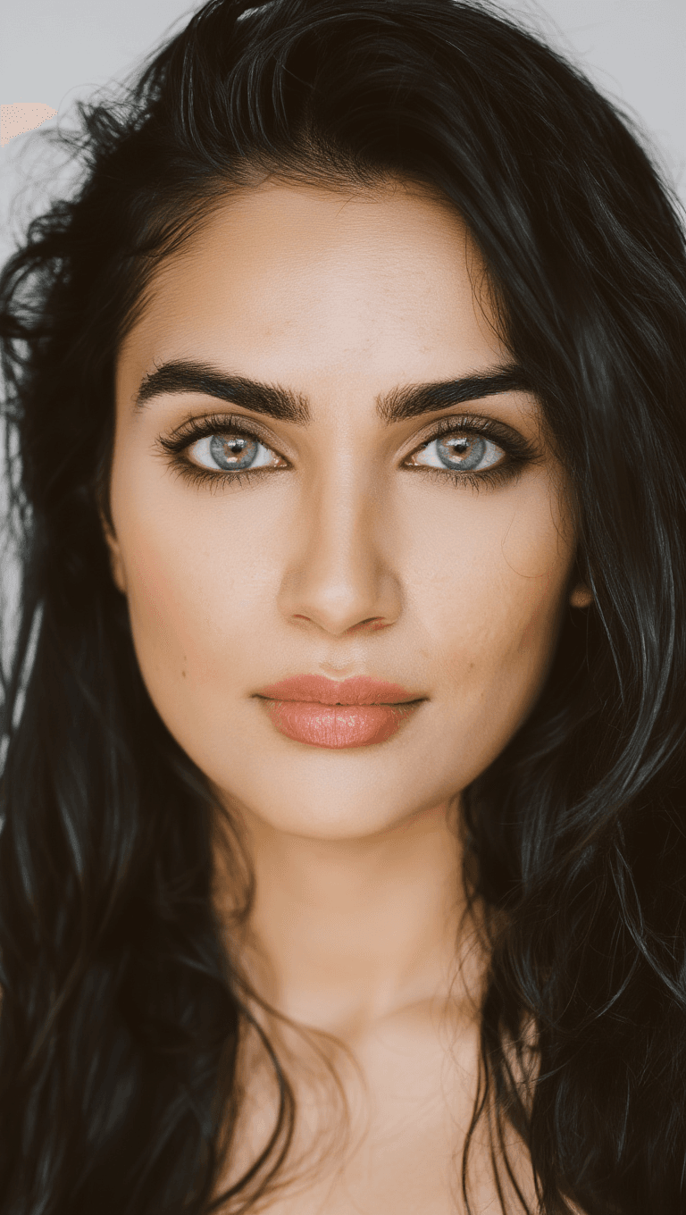 AI generated: Create a realistic image of an 25-year-old indian girl. I want her to have a soft face with luminous...