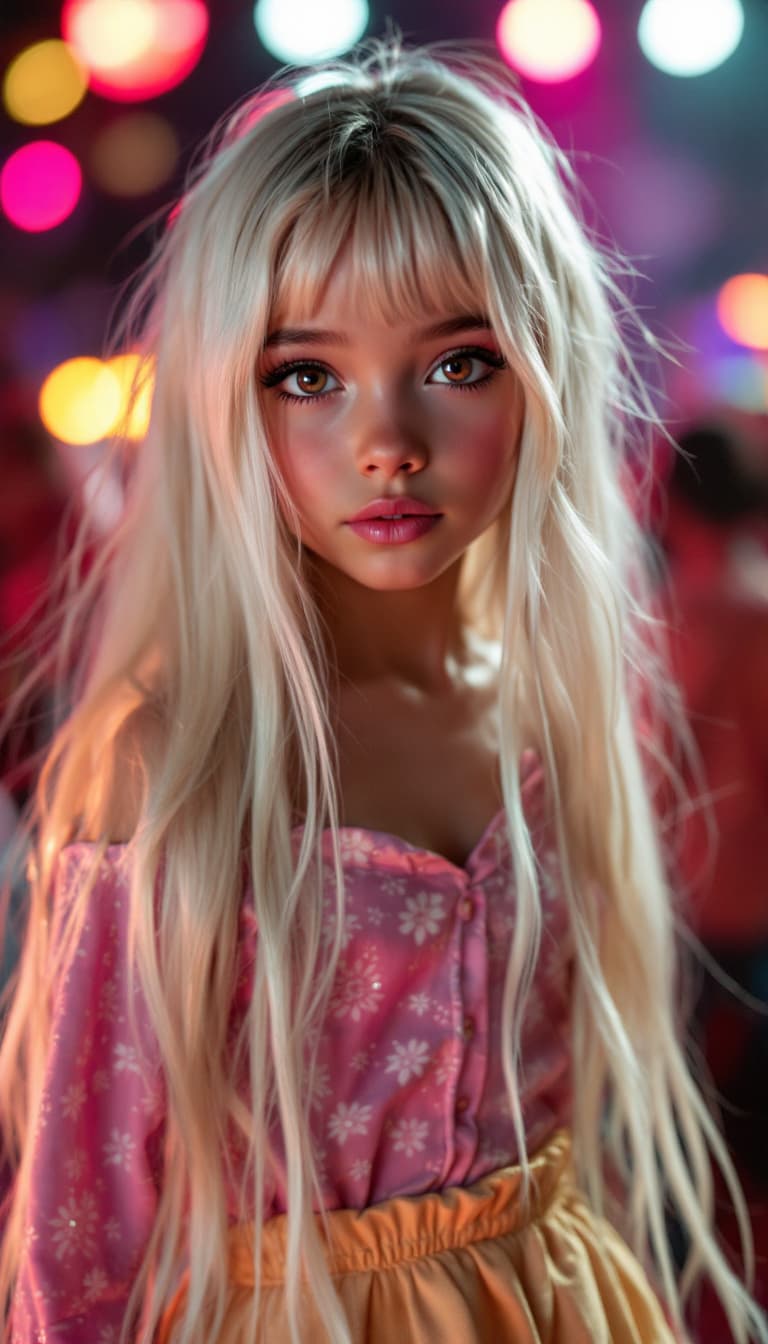 AI generated: a professional photo of a exceptionally of the most beautiful American girl in the world, (age 7), (...
