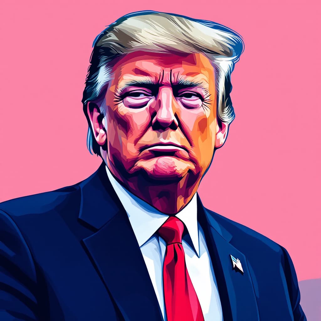 AI generated: Picture of donald trump in color