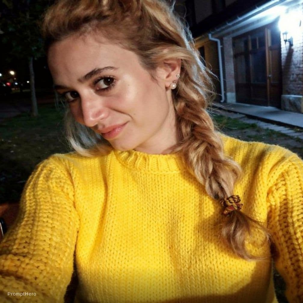 AI generated: ella muestra sus enormes y redondas tetas operadas