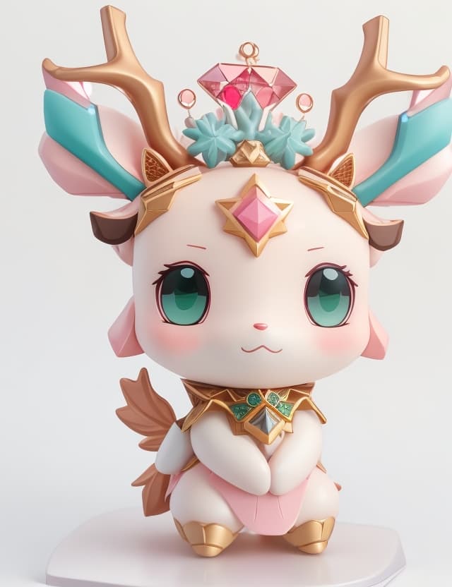 AI generated: ( volumatric lighting , very detail face ,white background)), 3D model , Nendoroid style, Japanese m...