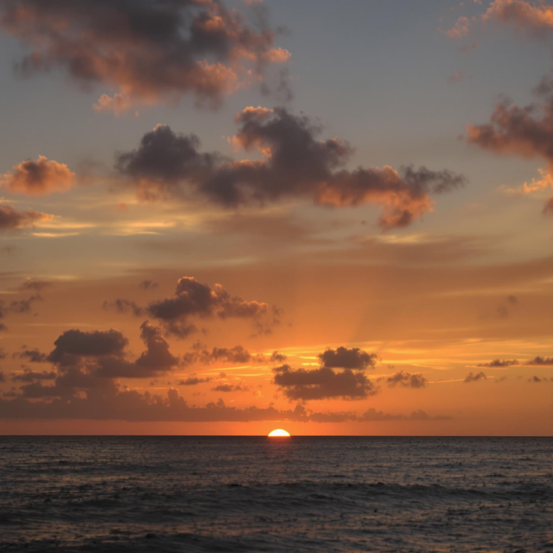 AI generated: The Sun rising on the horizon of the ocean