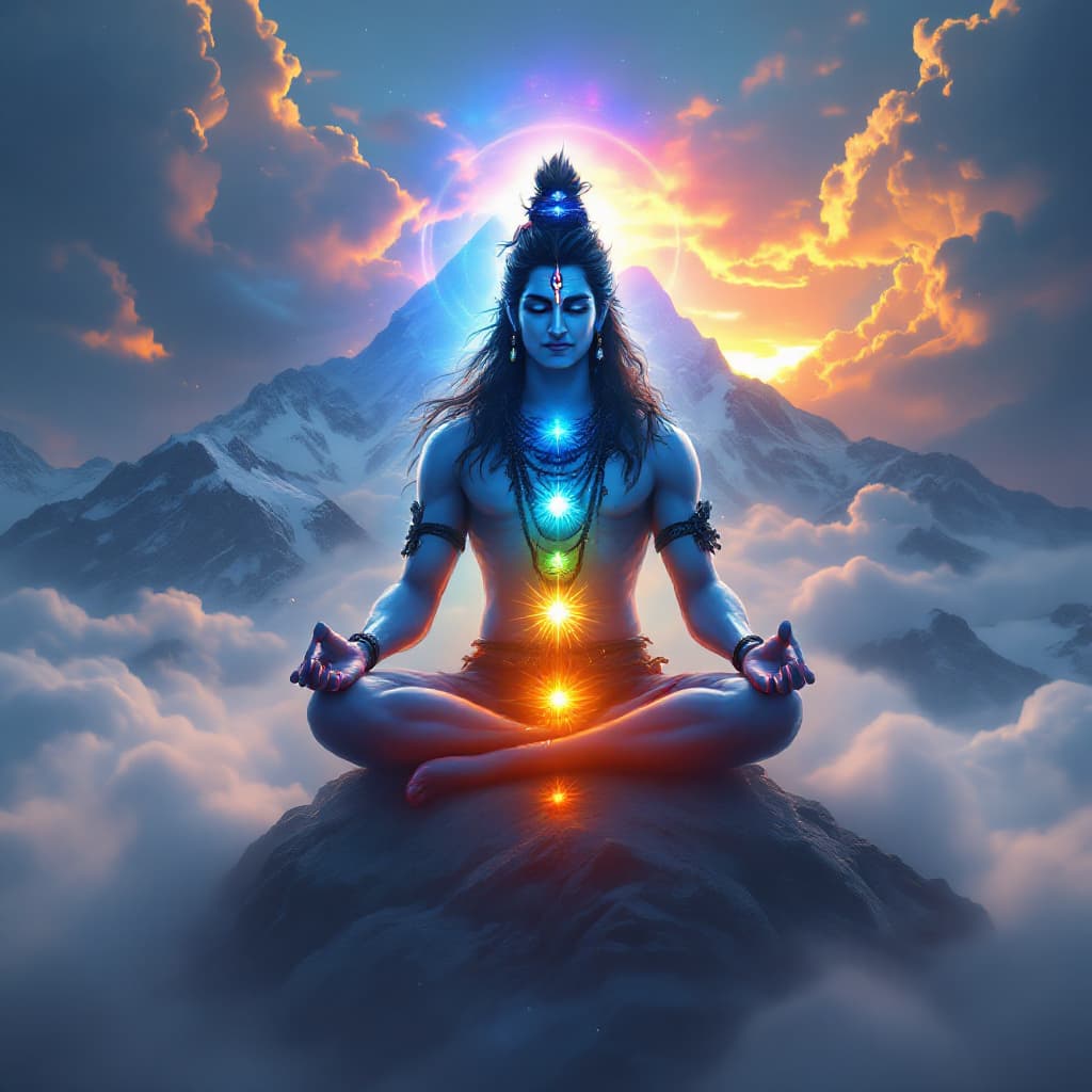 AI generated: "Generate an ultra-high-resolution, photorealistic image of Lord Shiva, the supreme Hindu deity, sea...