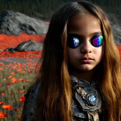 AI generated video: a professional photo of a exceptionally beautiful girl in the world, (age 11), (eleven year old) of ...