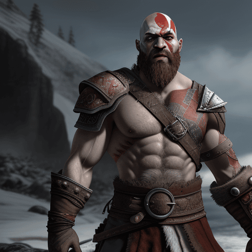 AI generated: Kratos from Russia,4 k,ultra HD 