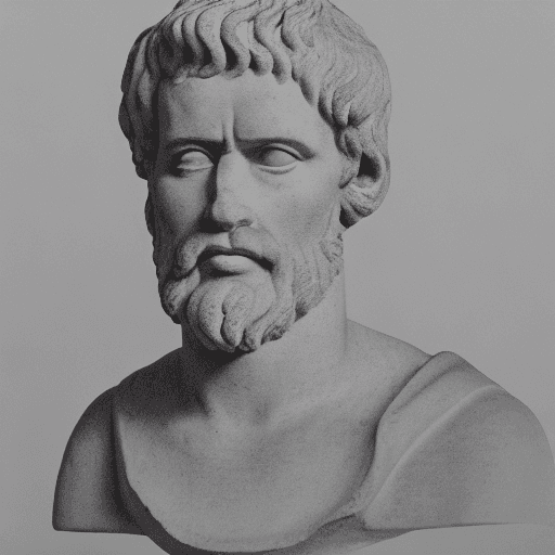 AI generated: a portrait of the stoic philosopher Epictetus , film grain, highly detailed, masterpiece, realistic,...