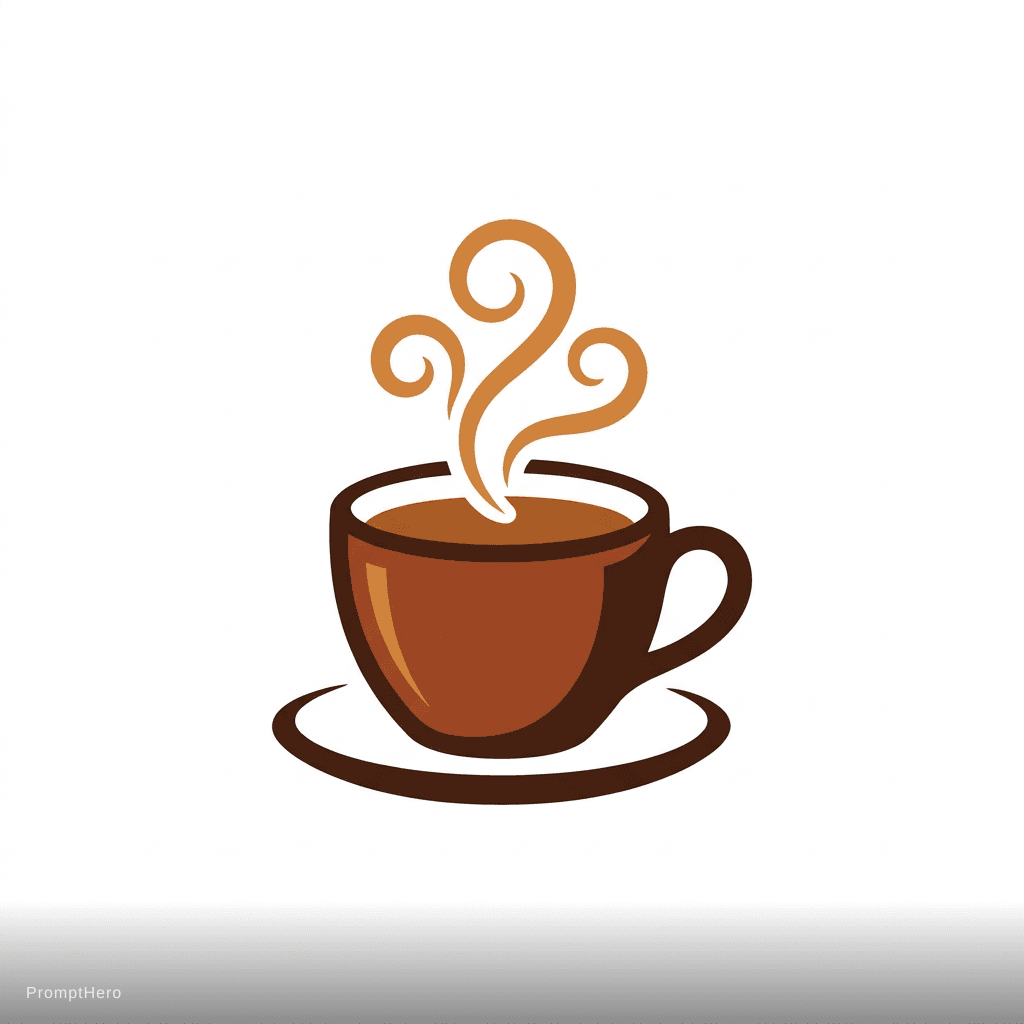AI generated: Artisan coffee shop, steaming cup, earth tones, cozy and warm feeling