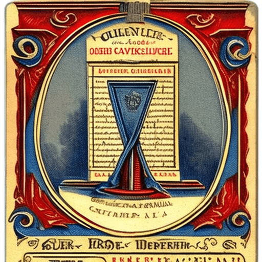 AI generated: vintage obverse and reverde french revolution card with guillotine, ornate details, old paper textur...