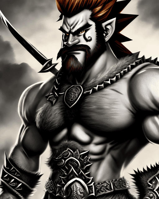 AI generated: bowser, masterpiece, best quality, high quality, highly detailed, extremely detailed 8k wallpaper, h...