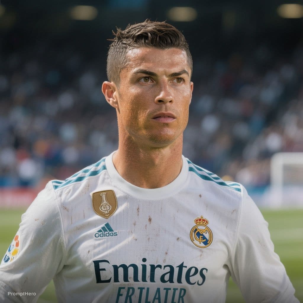 AI generated: Cristiano Ronaldo play at Real Madrid 