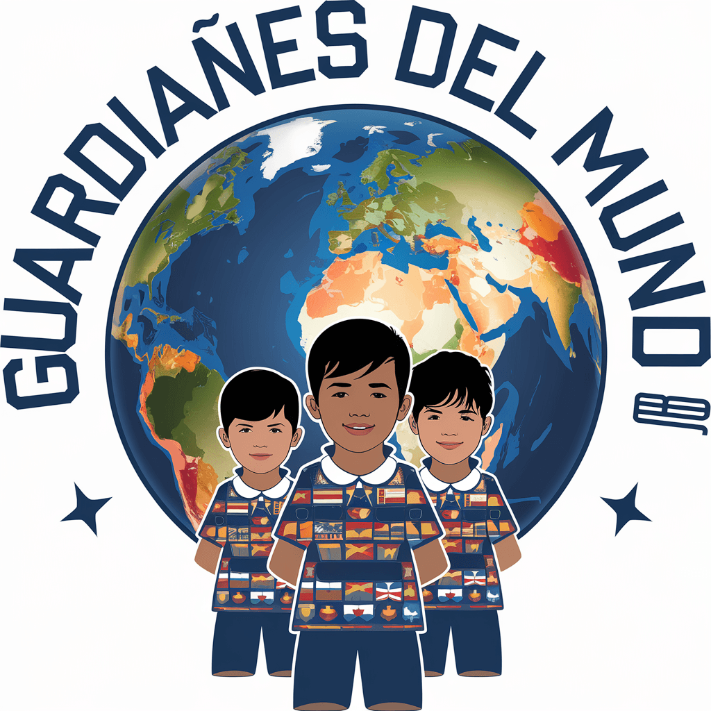 AI generated: Diseña un logo anagrama en el que esté escrito específicamente "Guardianes del Mundo". Quiero que ap...
