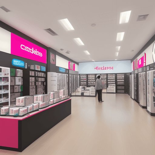 AI generated: sales retail cellphones store