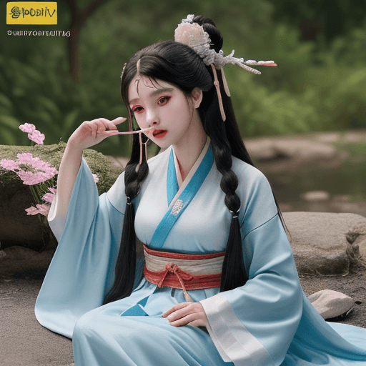 AI generated: anatomicamente correto: 1.2) , hanfu, (mulher está chupando o pau de um homem, uma menina, Boquete, ...