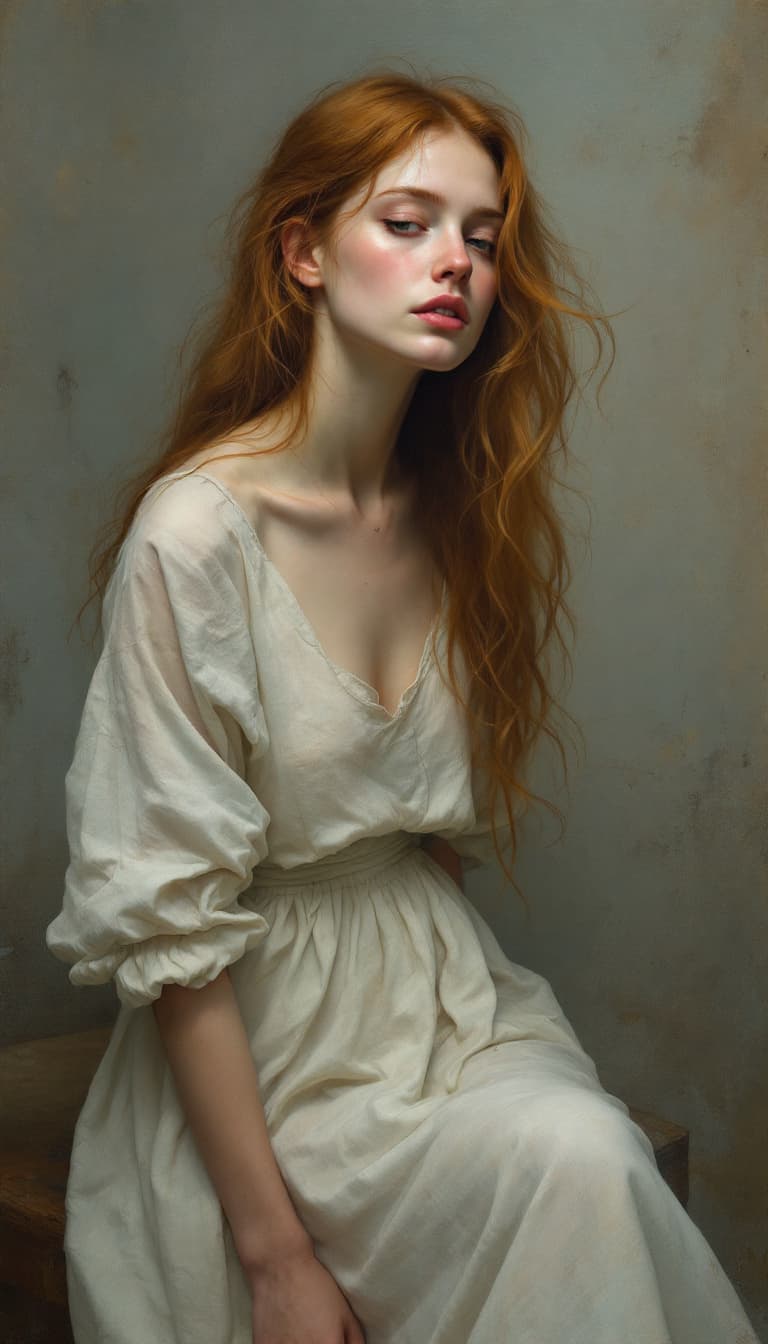 AI generated: In this stunning hyperrealist painterly oil painting, the artist skillfully merges styles reminiscen...