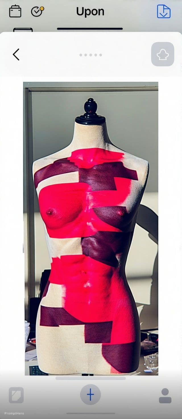 AI generated: Showing breast