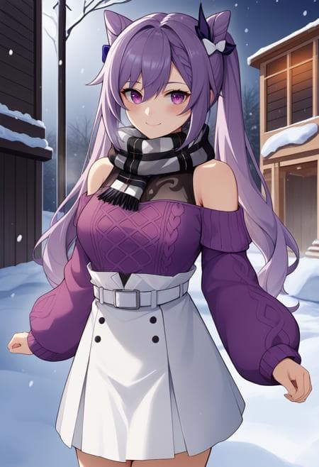 Keqing (Genshin Impact) SDXL LoRA [Pony] | 3 Outfits
