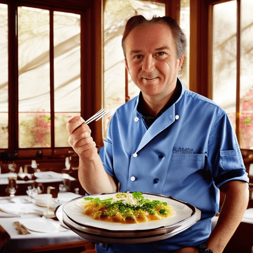 AI generated: Culinary expertise. George is excellent at cooking French food. A master chef skillfully prepares a ...