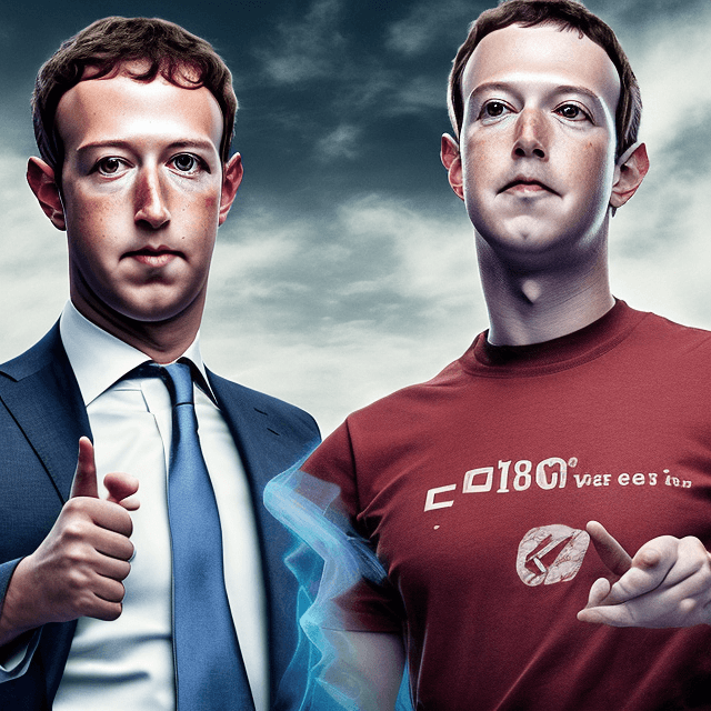 AI generated: We need to create a promotional photo for the Mark Zuckerberg and Elon Musk fight. The work must be ...