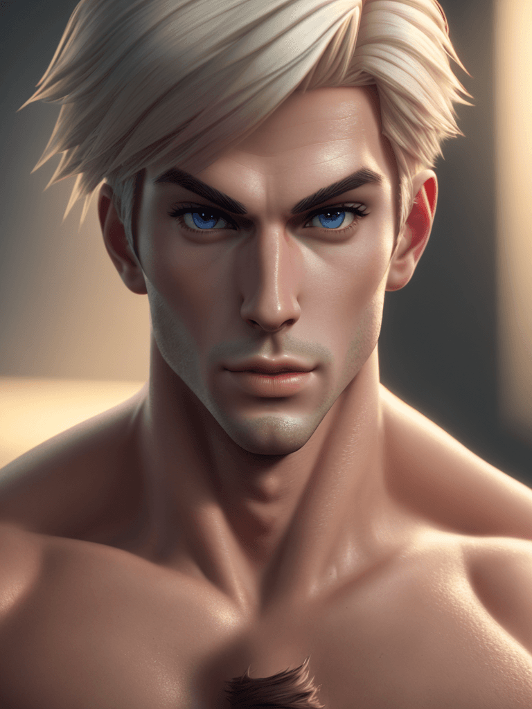 AI generated: a Ken from Barbie character, photorealistic, octane render, hyperrealistic, (skindentation:1. 3), (p...