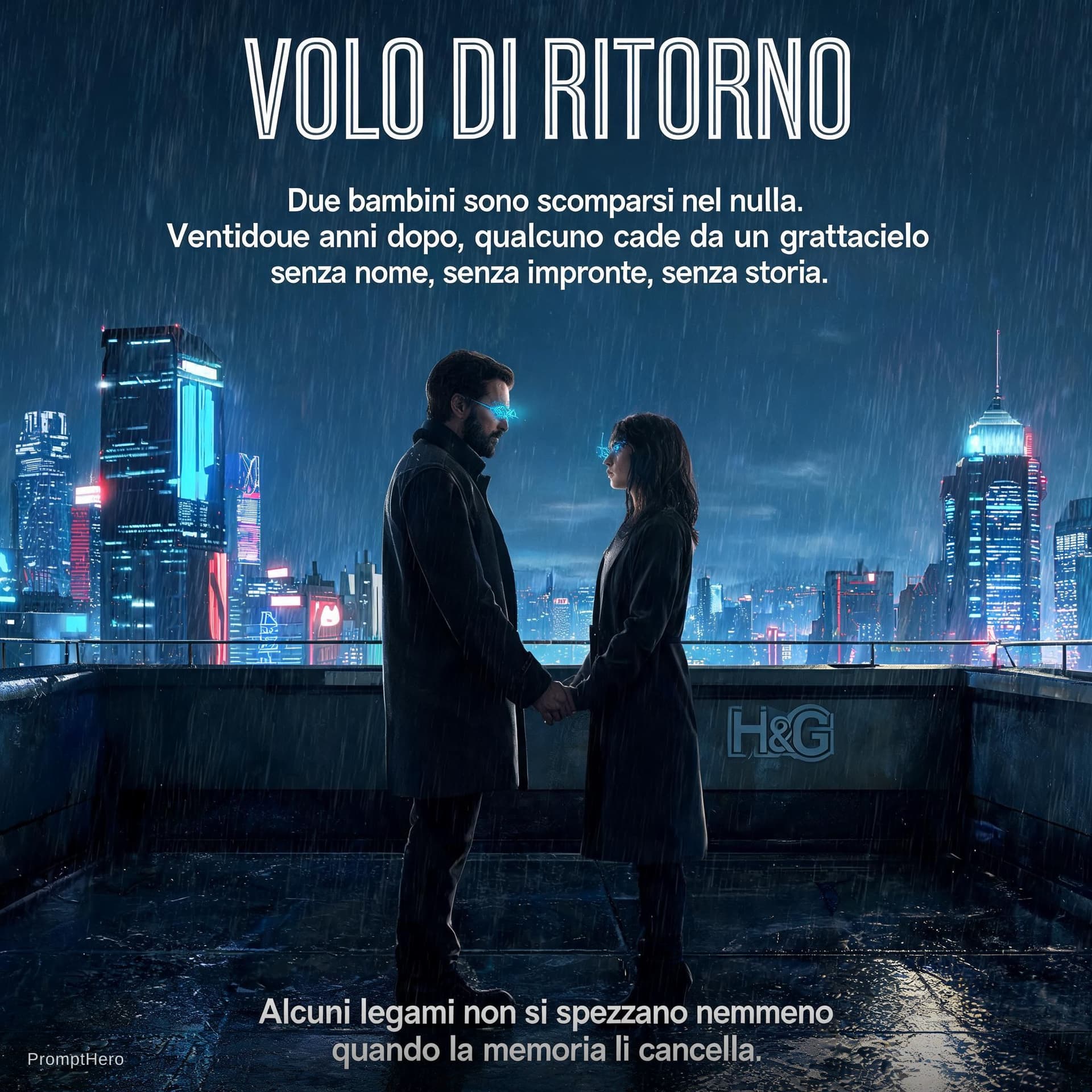 AI generated: # [theme]
Un thriller noir sci-fi sulla ricerca della verità e legami familiari cancellati.

# [purp...