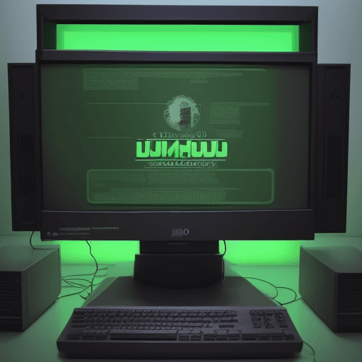 AI generated: A imagem pode ser uma cena dividida ao meio, com uma parte mostrando um usuário dos anos 80/90 usand...