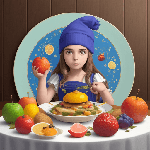 AI generated: Cree una imagen vibrante y surrealista donde la escena se focaliza sobre un plato de comida.
El plat...