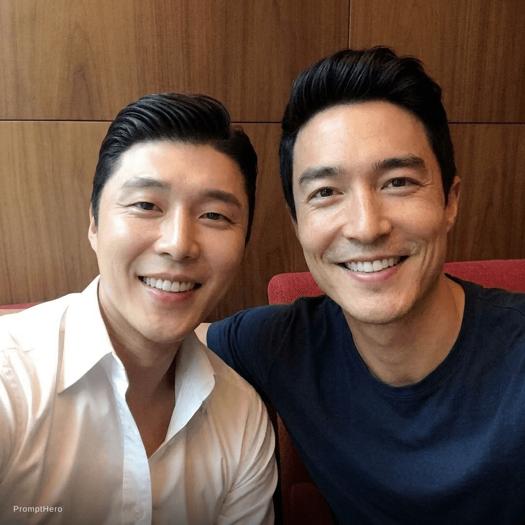 AI generated: Change the face of the person in this picture to Daniel Henney , don’t change the background 