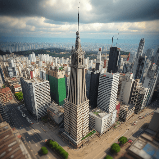 AI generated: 8bit, tilt shift photography, são paulo
