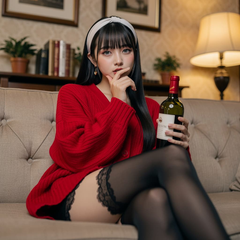 AI generated: A highly detailed, photorealistic, cinematic medium-low angle shot of a beautiful young East Asian w...