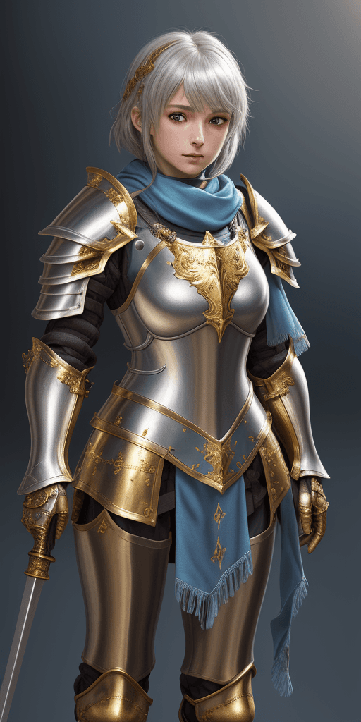 AI generated: Masterpiece, absurdres, fine detail, HDR,highly detailed armor with gold plating, shiny armor, photo...