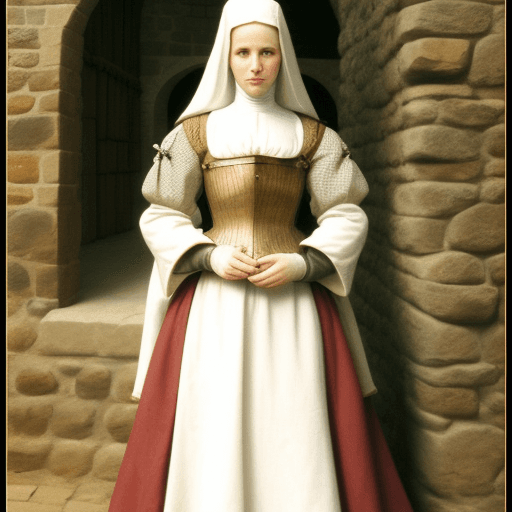 AI generated: White Woman, medieval clothes, 