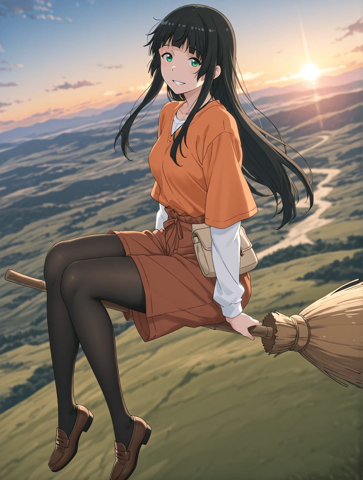 木幡真琴（ふらいんぐうぃっち） - Kowata Makoto (flying witch)　Manga Anime Mix LORA