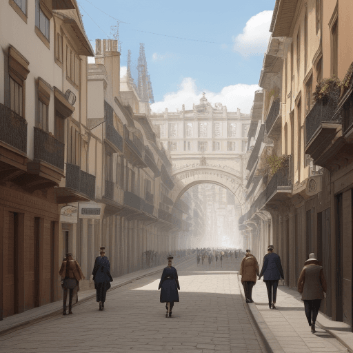 AI generated: Quiero la calle una ciudad inglesa de finales del siglo xix