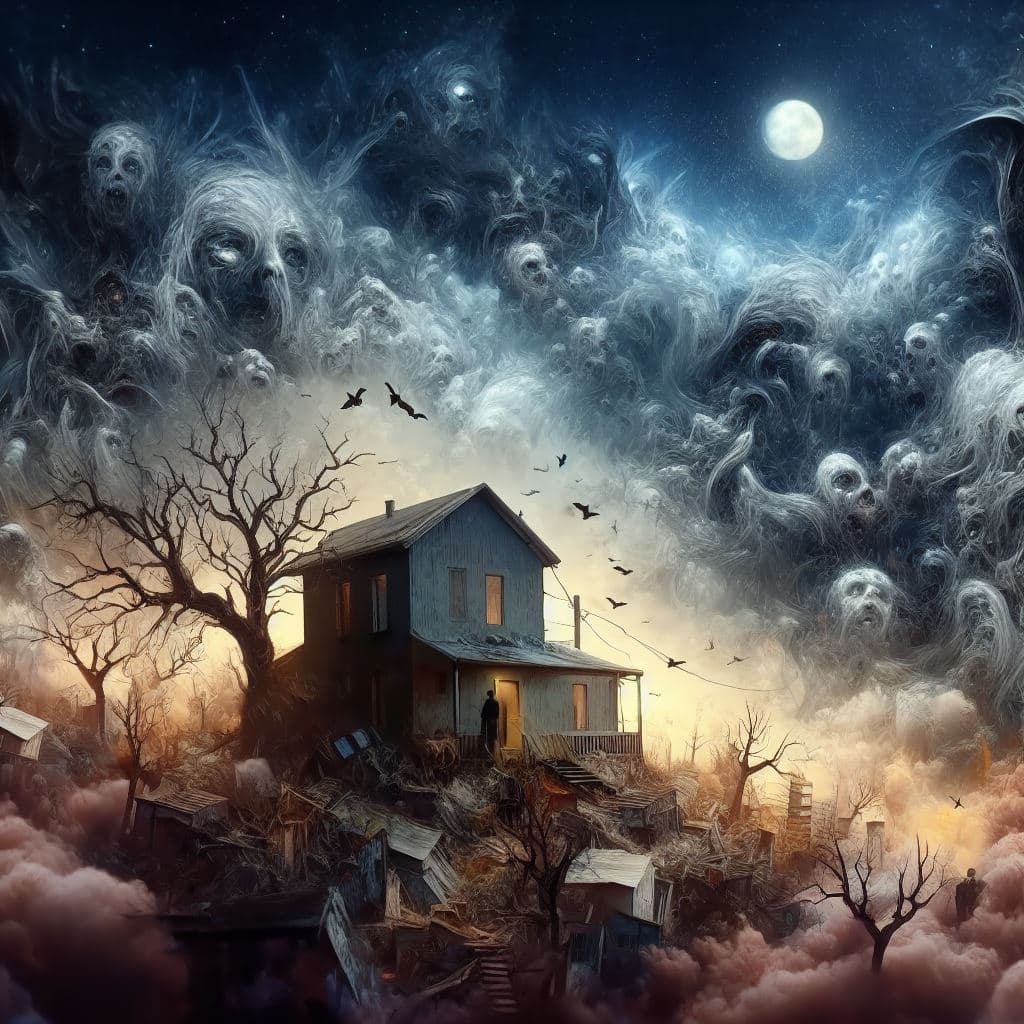 AI generated: what I see in my dream at night, photorealistic, high detailed, an image from a dream,nightmare ,fea...