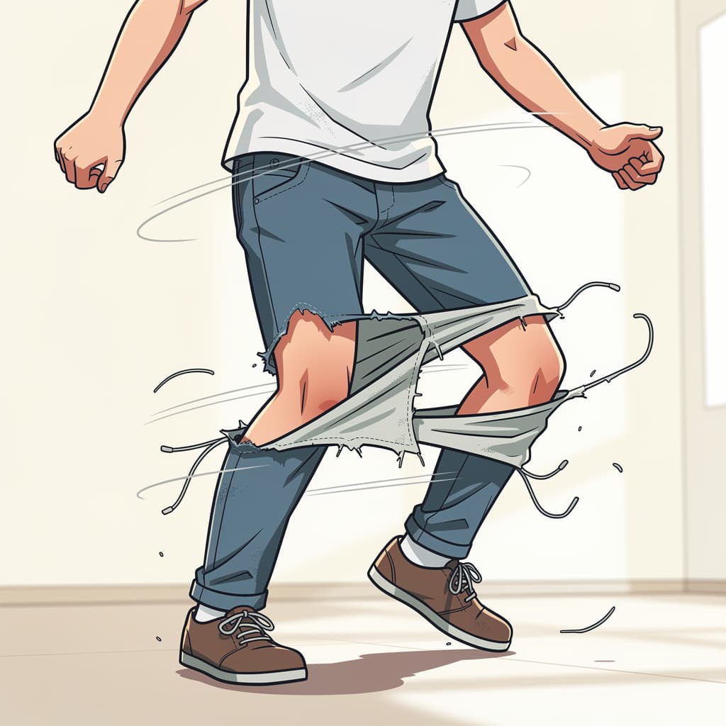 AI generated: tear off the pants