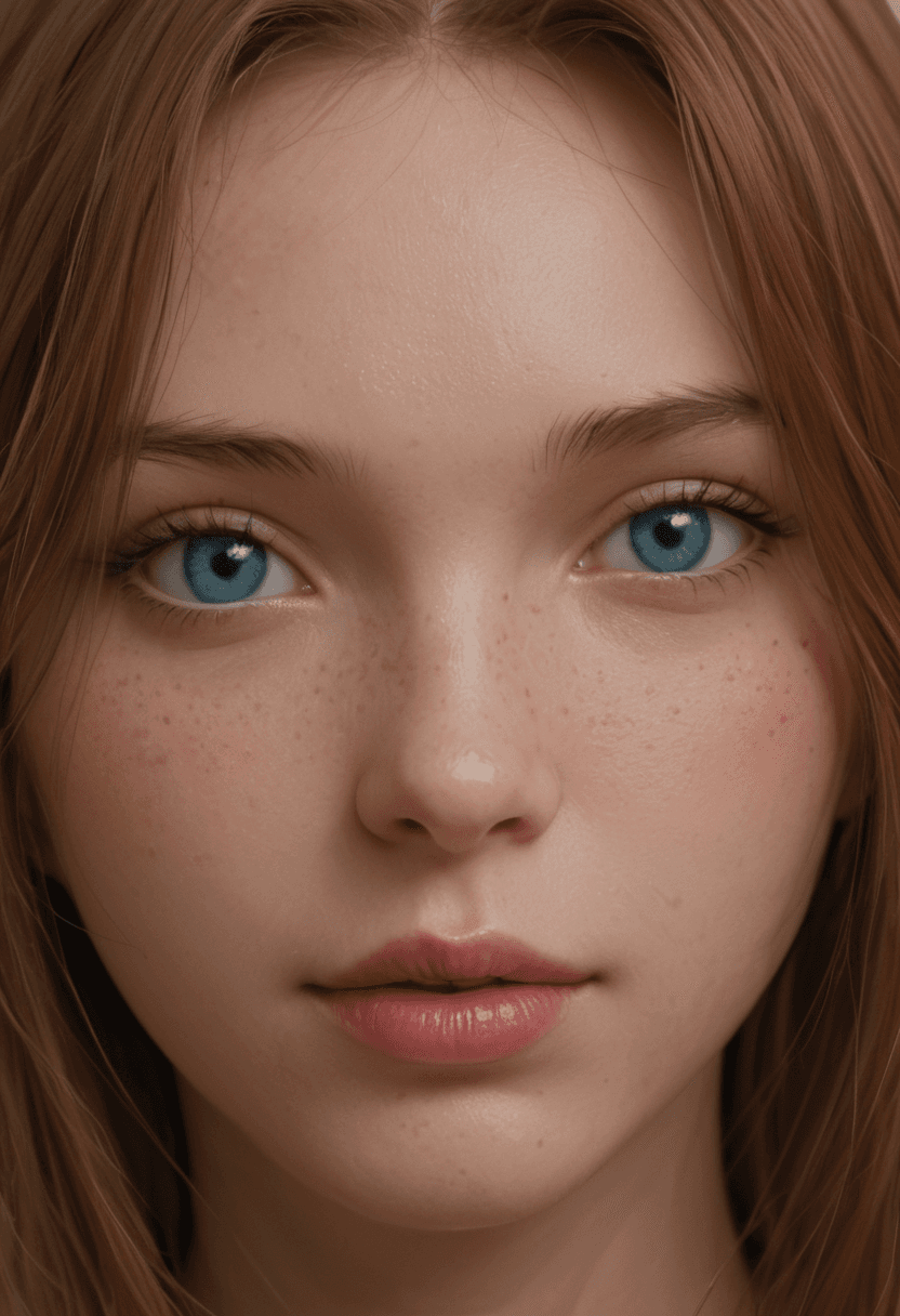 AI generated: Abstract style close-up of a stunning fashion model, ultra-realistic portrait, shot on a Sony A7III,...