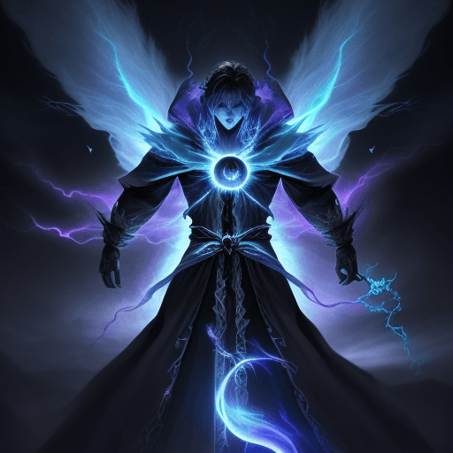 AI generated: macro ghost sorcerer, this is a masterpiece art of closeup ghost sorcerer show his power, overpower,...