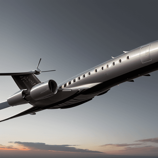 AI generated: A realistic image of a Bombardier Global 7500 exterior. The exterior is black.