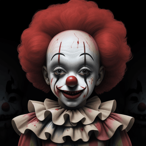 AI generated: Clown It 4K, Dead Kids Full of Blood, 8K