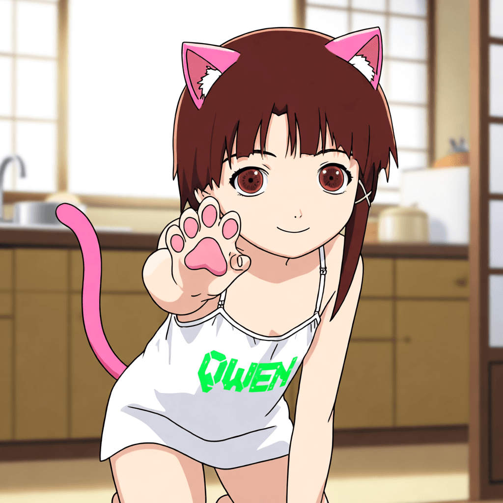 Lain Iwakura (Anime) - KLEIN - QWEN - FLUX - Serial Experiments Lain