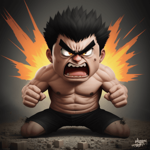 AI generated: an angry shit