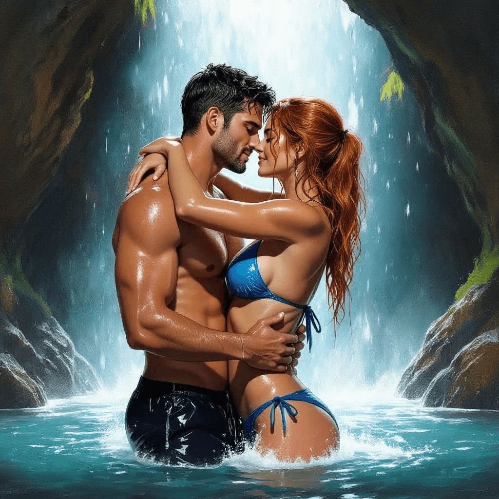 AI generated: waterfall