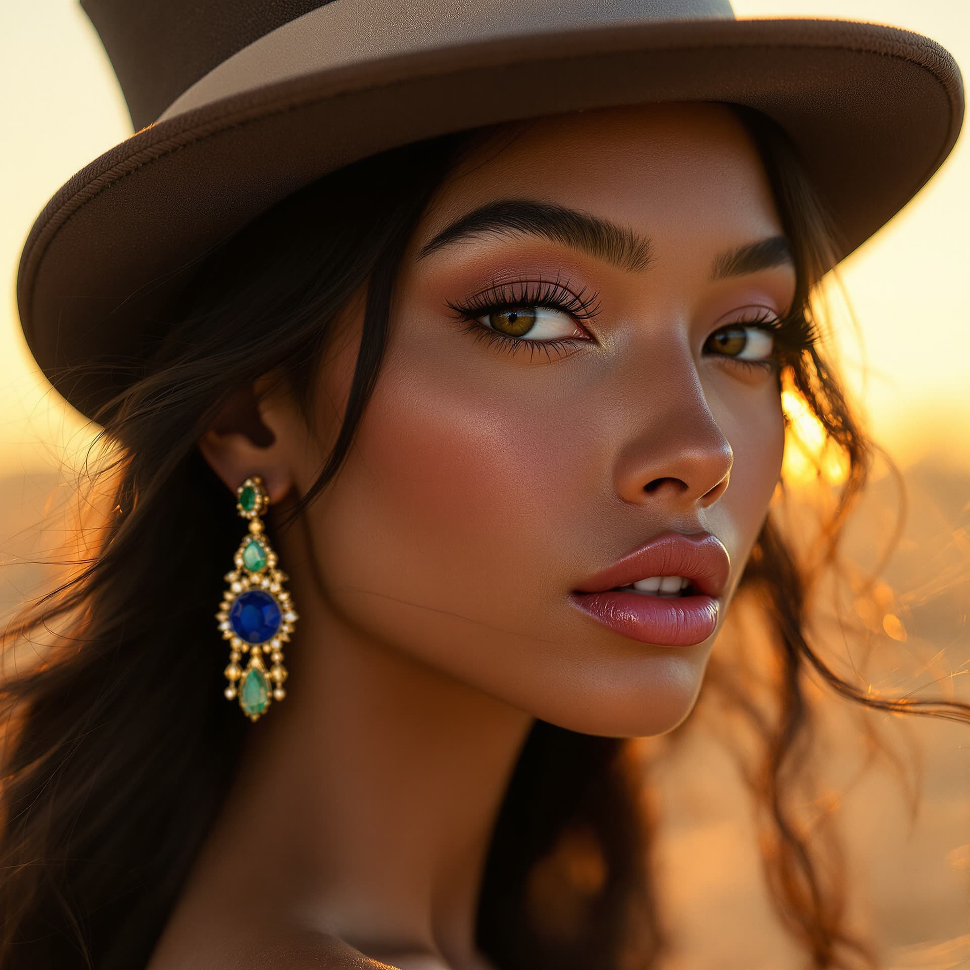 AI generated: "High-resolution close-up head and shoulders concept art portrait with soft focus. Captured during g...