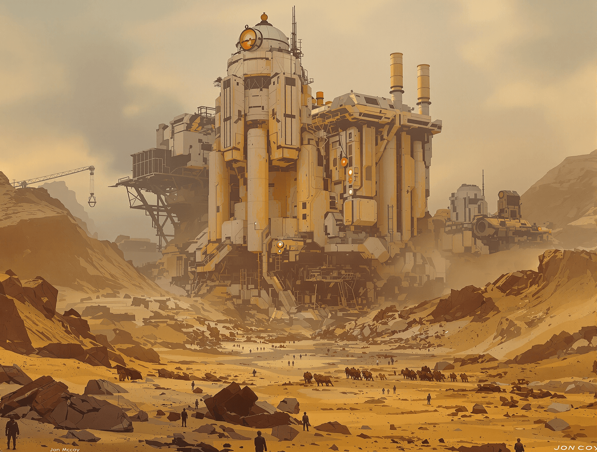 AI generated: by Jon McCoy. Create an image depicting the destruction of a world. Create a science fiction concept...
